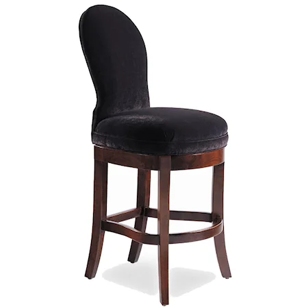 Rayford Memory Upholstered Swivel Bar Stool